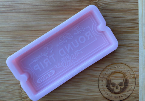 Polar Express Ticket Silicone Mold - Designed with a Twist  - Top quality silicone molds made in the UK.
