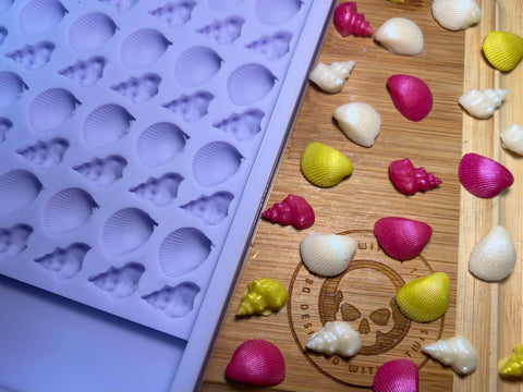 Seashell Scrape n Scoop Wax Silicone Mold - Designed with a Twist - Top quality silicone molds made in the UK.