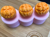 3d Pumpkin Wax Melt Silicone Mold - Designed with a Twist  - Top quality silicone molds made in the UK.