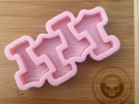 Mjolnir Hammer Wax Melt Silicone Mold - Designed with a Twist  - Top quality silicone molds made in the UK.