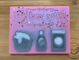 Laundry Room Slab Silicone Mold - Designed with a Twist - Top quality silicone molds made in the UK.