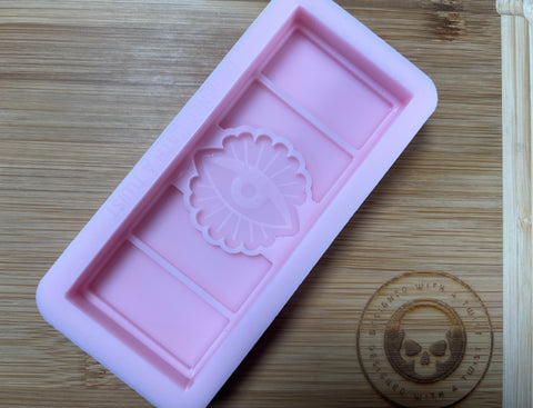 Evil Eye Snapbar Silicone Mold - Designed with a Twist  - Top quality silicone molds made in the UK.