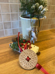 Wooden Santa’s Button - Designed with a Twist  - Top quality silicone molds made in the UK.