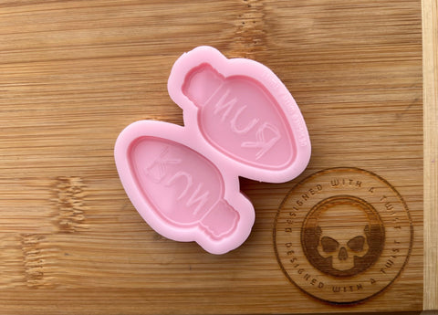 Run Lightbulb Earring Silicone Mold - Designed with a Twist  - Top quality silicone molds made in the UK.