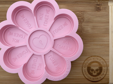 Loves Me, Loves Me Not XXL Snapbar Silicone Mold - Designed with a Twist  - Top quality silicone molds made in the UK.