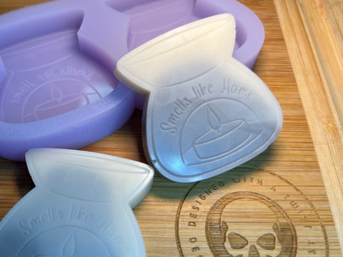 Smells Like Home Wax Burner Silicone Mold - Designed with a Twist - Top quality silicone molds made in the UK.