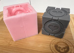 Large Companion Cube Silicone Mold - Designed with a Twist  - Top quality silicone molds made in the UK.