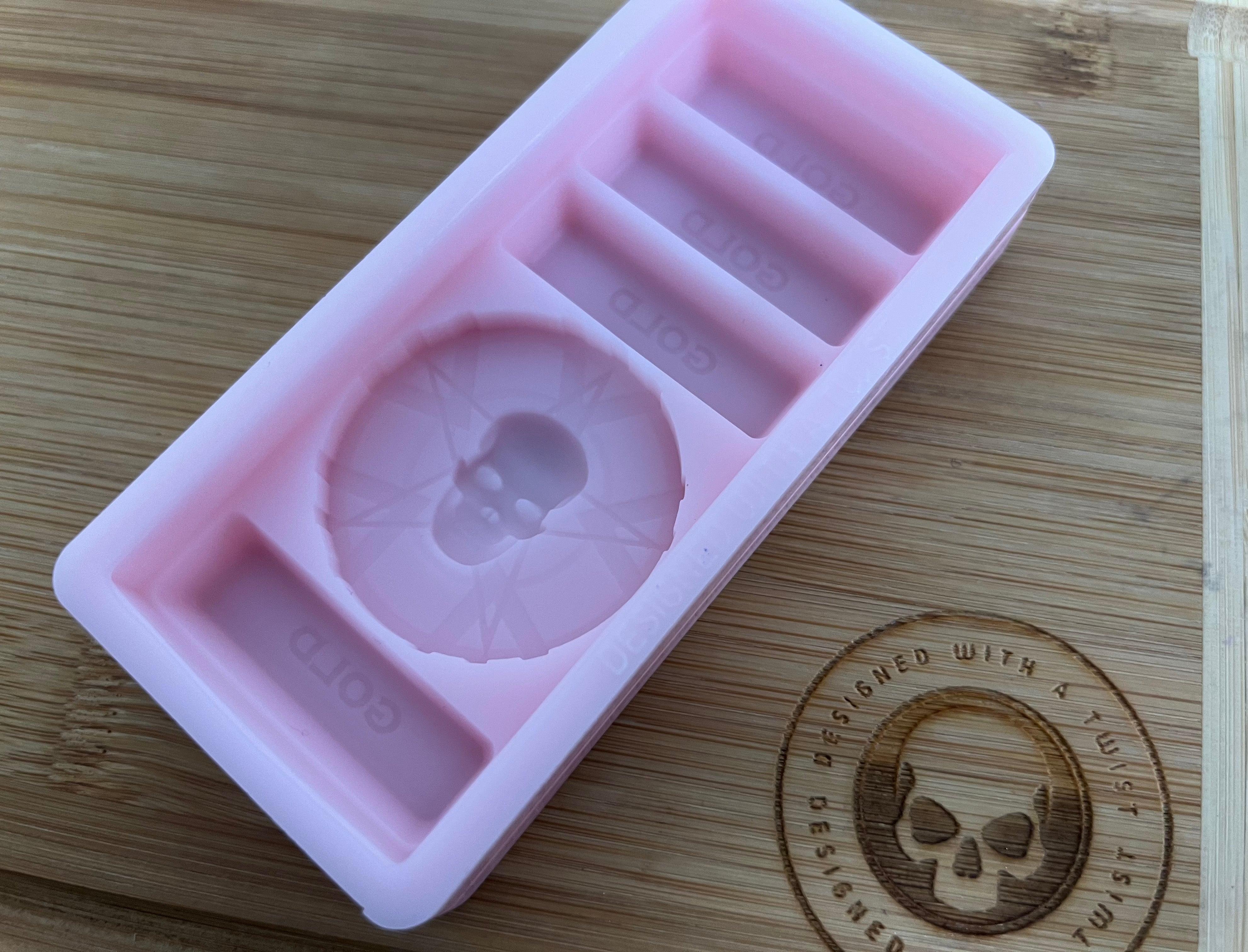 3d Pirate Treasure Chest Snapbar Silicone Mold - Designed with a Twist  - Top quality silicone molds made in the UK.
