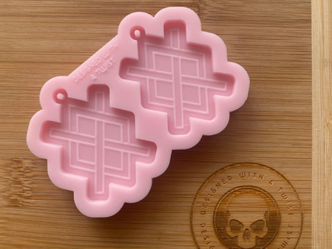 Web of Wyrd Skulds Net Earring Silicone Mold - Designed with a Twist  - Top quality silicone molds made in the UK.