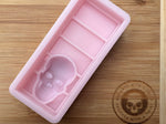 3d Skull Snapbar Silicone Mold - Designed with a Twist  - Top quality silicone molds made in the UK.