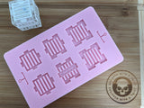 Mini Dice Jail Silicone Mold - Designed with a Twist  - Top quality silicone molds made in the UK.