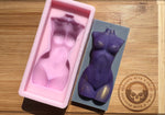 Single Goddess Torso Snapbar Silicone Mold - Designed with a Twist  - Top quality silicone molds made in the UK.