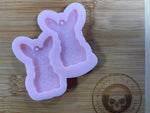 Easter Bunny Earring Silicone Mold - Designed with a Twist  - Top quality silicone molds made in the UK.