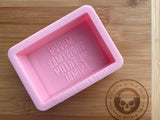 Merry Christmas Ya Filthy Animal Soap Silicone Mold - Designed with a Twist  - Top quality silicone molds made in the UK.