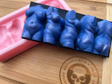 Plus Size Turning Goddess Torso Snapbar Silicone Mold - Designed with a Twist  - Top quality silicone molds made in the UK.