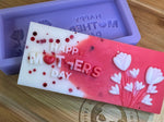Happy Mothers Day Silicone Mold - Designed with a Twist  - Top quality silicone molds made in the UK.