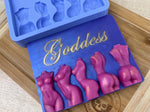 Turning Goddess Torso Slab Silicone Mold - Designed with a Twist - Top quality silicone molds made in the UK.