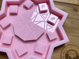 Mystic Spell Slot Tracker Silicone Mold - Designed with a Twist  - Top quality silicone molds made in the UK.