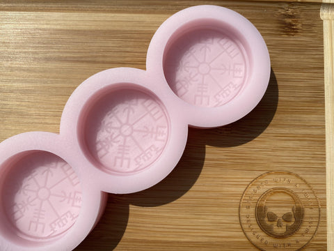 Viking Compass Wax Melt Silicone Mold - Designed with a Twist  - Top quality silicone molds made in the UK.