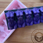 Front Facing Goddess Torso Snapbar Silicone Mold - Designed with a Twist  - Top quality silicone molds made in the UK.