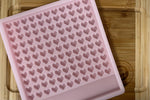 Pixel Heart Scrape n Scoop Wax Tray Silicone Mold - Designed with a Twist  - Top quality silicone molds made in the UK.