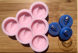 Mini Skull Sample Wax Melt Silicone Mold - Designed with a Twist  - Top quality silicone molds made in the UK.