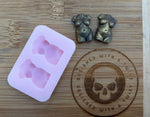 Plus Size Goddess Stud Earring Silicone Mold - Designed with a Twist  - Top quality silicone molds made in the UK.