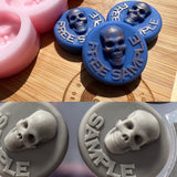 Mini Skull Sample Wax Melt Silicone Mold - Designed with a Twist  - Top quality silicone molds made in the UK.