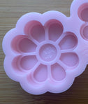 Flower Wax Melt Duo Silicone Mold - Designed with a Twist  - Top quality silicone molds made in the UK.