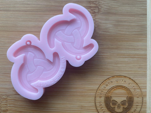 Odin’s Horns Earring Silicone Mold - Designed with a Twist  - Top quality silicone molds made in the UK.