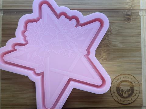 Pentagram Trinket Tray Silicone Mold - Designed with a Twist  - Top quality silicone molds made in the UK.