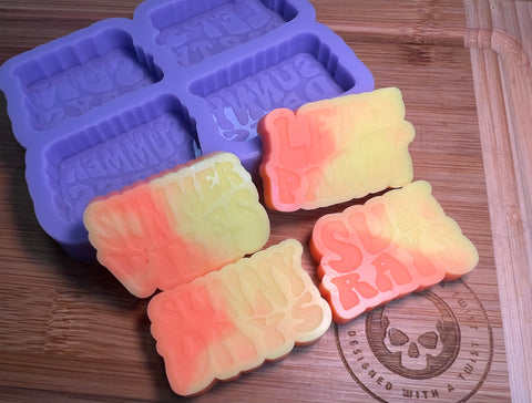 Summer Vibes Silicone Mold - Designed with a Twist - Top quality silicone molds made in the UK.